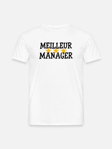 Meilleur Manager - T-shirt homme - blanc