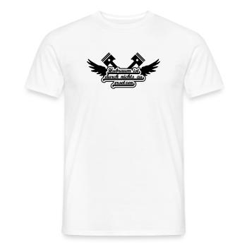 Hubraum ist durch nichts zu ersetzen - Männer T-Shirt - Weiß - Vorne - AI Model Male 178 dark (178cm)