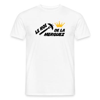 Le Roi de la Merguez ! - T-shirt homme - blanc - Devant - AI Model Male 178 dark (178cm)