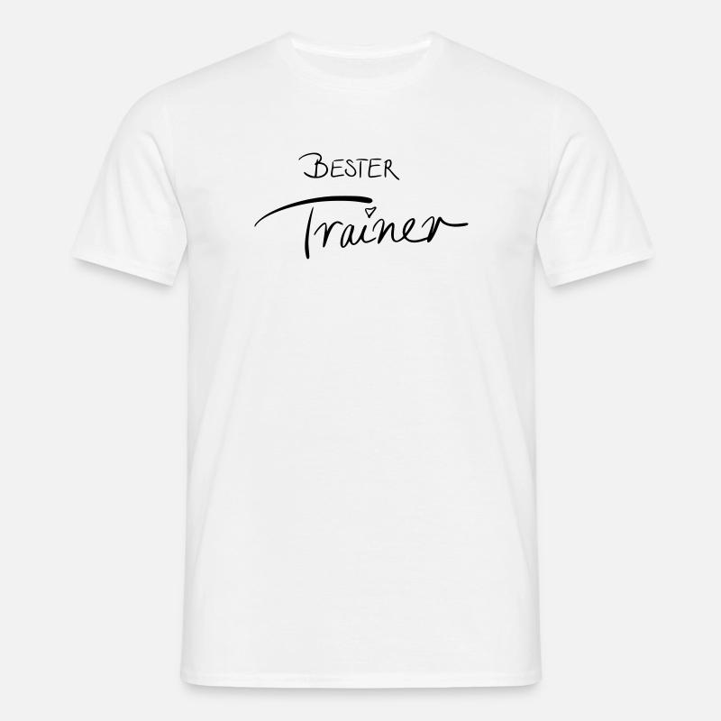 Bester Trainer - Männer T-Shirt - Weiß