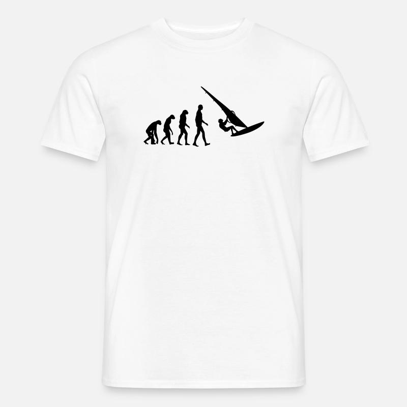 Windsurfen / Windsurfer / Windsurf / Windsurfing - Männer T-Shirt - Weiß
