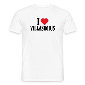 t-shirt J’adore Villasimius t-shirt Sardaigne - T-shirt homme - blanc - Devant - AI Model Male 178 dark (178cm)