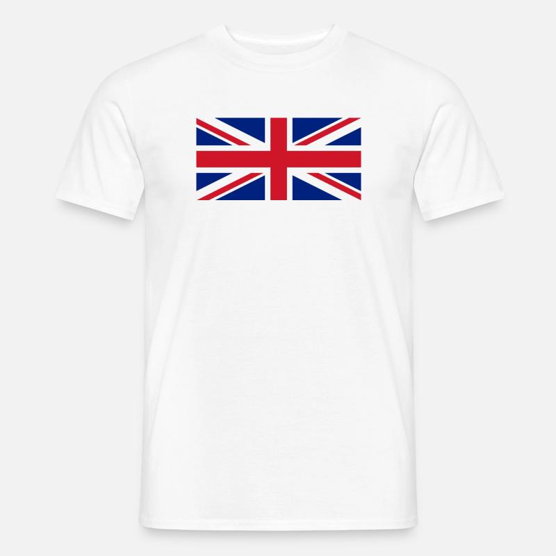 Iso Britannia (englanti) - Miesten T-paita - valkoinen
