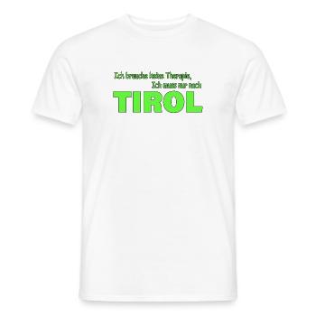 Therapie Tirol - Männer T-Shirt - Weiß - Vorne - AI Model Male 178 dark (178cm)