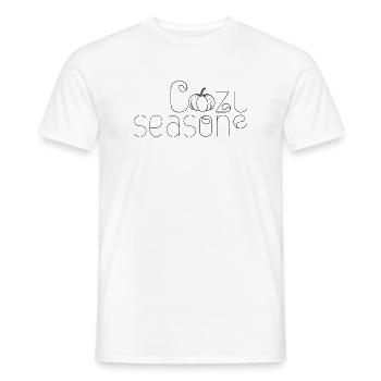 Cozy season - Männer T-Shirt - Weiß - Vorne - AI Model Male 178 dark (178cm)