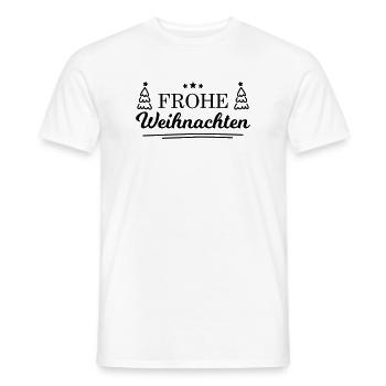 Frohe Weihnachten! - Männer T-Shirt - Weiß - Vorne - AI Model Male 178 dark (178cm)