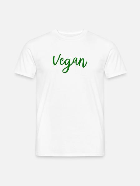 Vegan - Veganerin - Veganer - Männer T-Shirt - Weiß