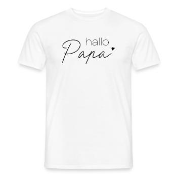Bonjour papa - T-shirt homme - blanc - Devant - AI Model Male 178 dark (178cm)