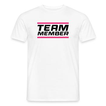 Team Member - Men's T-Shirt - white - Front - AI Model Male 178 dark (178cm)
