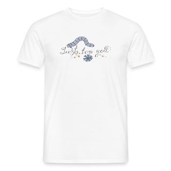 Just for you Raupe - Männer T-Shirt - Weiß - Vorne - AI Model Male 178 dark (178cm)