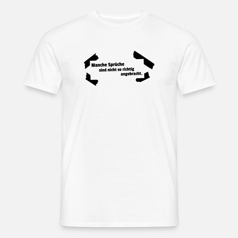 Dictons inappropriés - T-shirt homme - blanc