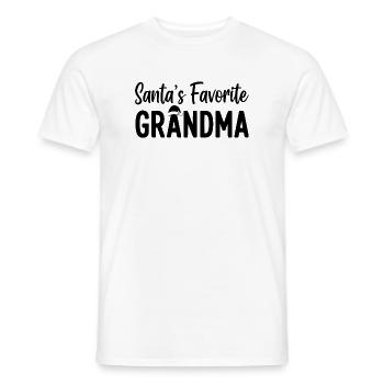 Santa's Favorite Grandma - Männer T-Shirt - Weiß - Vorne - AI Model Male 178 dark (178cm)