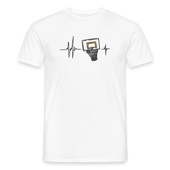 Clavier Piano Instrument Musique Touches Mélodie - T-shirt homme - blanc - Devant - AI Model Male 178 dark (178cm)