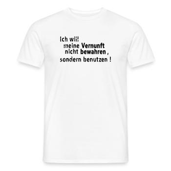 Garder la raison - T-shirt homme - blanc - Devant - AI Model Male 178 dark (178cm)
