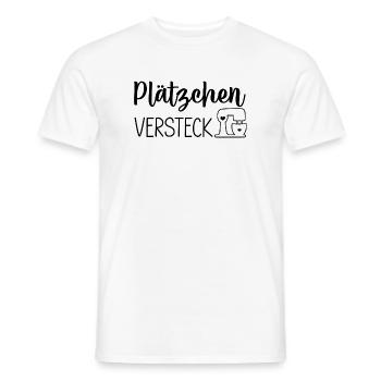 Plätzchen Versteck - Männer T-Shirt - Weiß - Vorne - AI Model Male 178 dark (178cm)