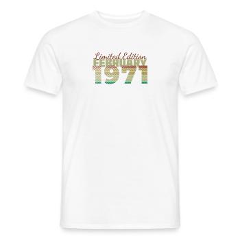 55e anniversaire Édition Limitée (SCR) 02/1971 - T-shirt homme - blanc - Devant - AI Model Male 178 dark (178cm)