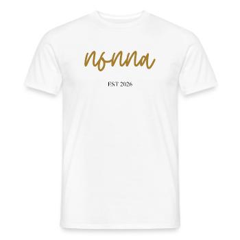 Nonna Est 2026 - T-shirt homme - blanc - Devant - AI Model Male 178 dark (178cm)