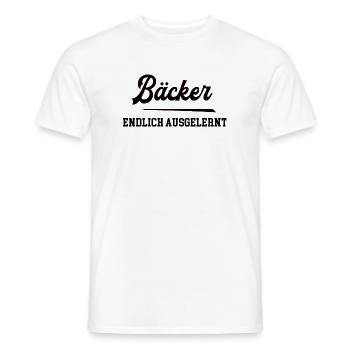Bäcker Ausbildung Bestanden Azubi Bäckerei - Männer T-Shirt - Weiß - Vorne - AI Model Male 178 dark (178cm)