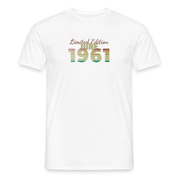 65e anniversaire Édition Limitée (SCR) 06/1961 - T-shirt homme - blanc - Devant - AI Model Male 178 dark (178cm)