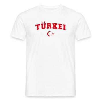 Türkei Fan T-Shirt Türkiye - Männer T-Shirt - Weiß - Vorne - AI Model Male 178 dark (178cm)