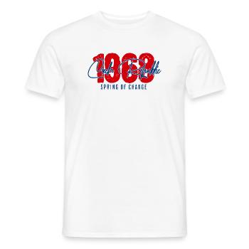 1968 Tschechien Prager Frühling - Männer T-Shirt - Weiß - Vorne - AI Model Male 178 dark (178cm)