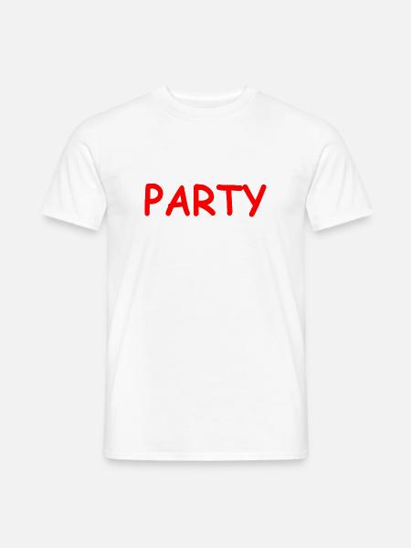Party - Männer T-Shirt - Weiß