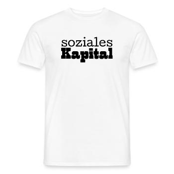 Soziales Kapital schwarz - Männer T-Shirt - Weiß - Vorne - AI Model Male 178 dark (178cm)