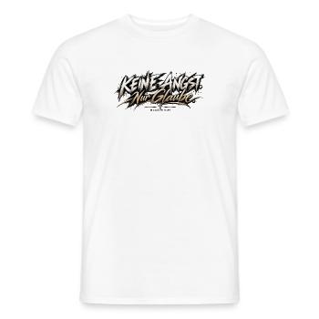 Keine Angst Nur Glaube – Christliches Design - Männer T-Shirt - Weiß - Vorne - AI Model Male 178 dark (178cm)