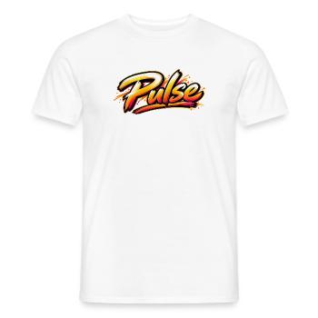 Pulse Graffiti Farbexplosion - Männer T-Shirt - Weiß - Vorne - AI Model Male 178 dark (178cm)