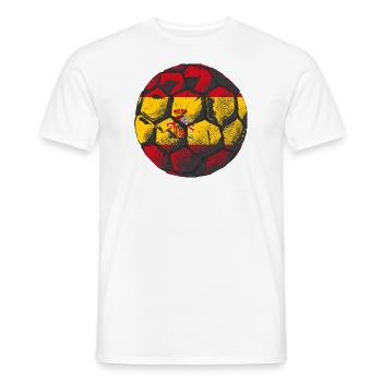 Spain Flag Vintage Spanish Flag Distressed Look - Men's T-Shirt - white - Front - AI Model Male 178 dark (178cm)