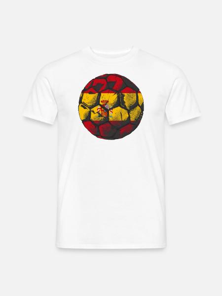 Spanien Flag Vintage Spansk flag Ulykkeligt udseende - Mænd T-shirt - hvid