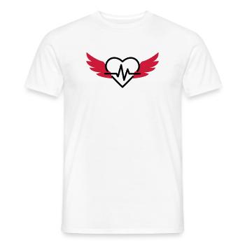 docteur / médecin / cardiologie / cardiologue - T-shirt homme - blanc - Devant - AI Model Male 178 dark (178cm)
