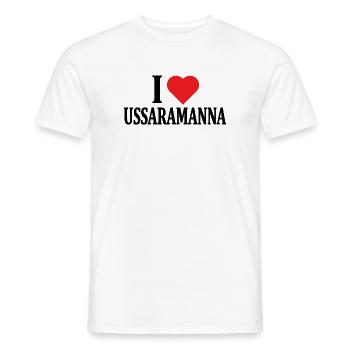 T-shirt J’adore Ussaramanna t-shirt Sardaigne - T-shirt homme - blanc - Devant - AI Model Male 178 dark (178cm)