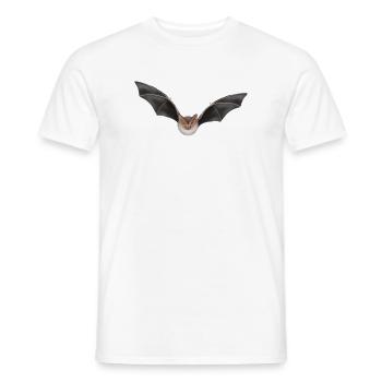 Night Bat Wing Design - Men's T-Shirt - white - Front - AI Model Male 178 dark (178cm)