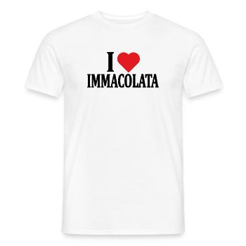 T-Shirt Ich liebe Makelloses T-Shirt Geschenkidee - Männer T-Shirt - Weiß - Vorne - AI Model Male 178 dark (178cm)