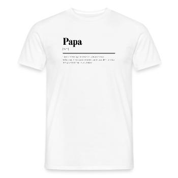 Définition papa cadeau - T-shirt homme - blanc - Devant - AI Model Male 178 dark (178cm)