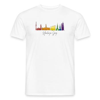 Hamburger Jung - Männer T-Shirt - Weiß - Vorne - AI Model Male 178 dark (178cm)