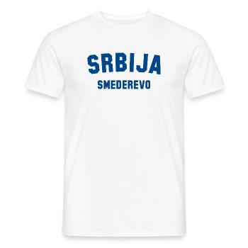 SMEDEREVO Serbie Serbien - T-shirt homme - blanc - Devant - AI Model Male 178 dark (178cm)