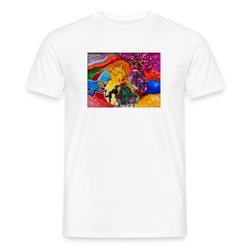 ©Systemsprenger - by Xenia Nitzberg - Männer T-Shirt - Weiß - Vorne - AI Model Male 178 dark (178cm)