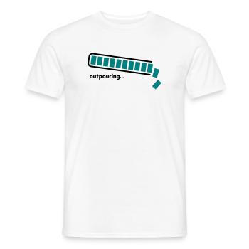 épanchement - T-shirt homme - blanc - Devant - AI Model Male 178 dark (178cm)