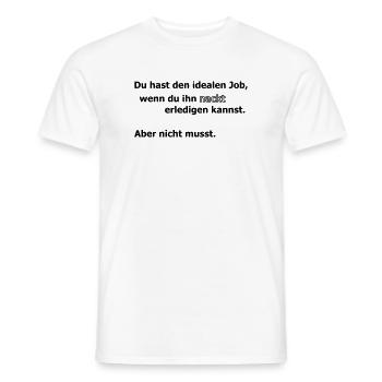 Emploi idéal - T-shirt homme - blanc - Devant - AI Model Male 178 dark (178cm)