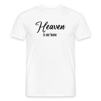 Heaven Is Our Home – Hoffnung in Christus - Männer T-Shirt - Weiß - Vorne - AI Model Male 178 dark (178cm)