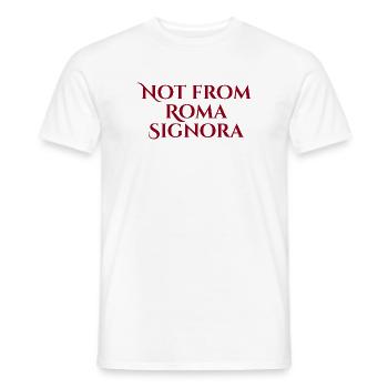 Rome, Italie, Italie - T-shirt homme - blanc - Devant - AI Model Male 178 dark (178cm)