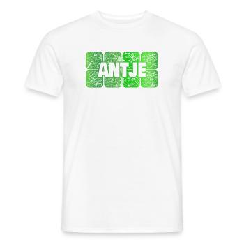 Antje - Männer T-Shirt - Weiß - Vorne - AI Model Male 178 dark (178cm)