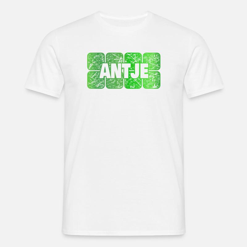 Antje - Männer T-Shirt - Weiß