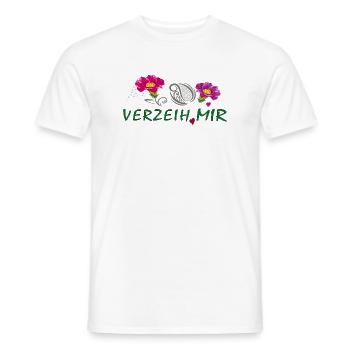 Pardonne-moi - T-shirt homme - blanc - Devant - AI Model Male 178 dark (178cm)