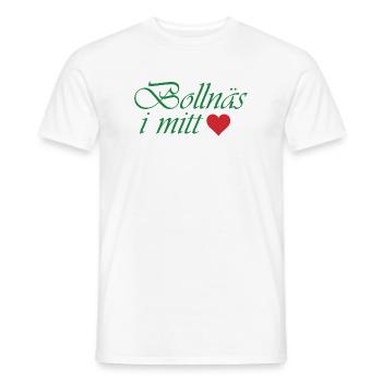 Bollnäs in meinem Herzen - Männer T-Shirt - Weiß - Vorne - AI Model Male 178 dark (178cm)