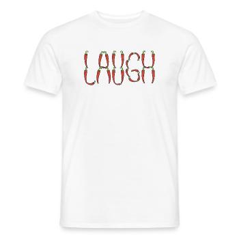 Chilischoten Lachen - Männer T-Shirt - Weiß - Vorne - AI Model Male 178 dark (178cm)