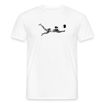 Beach volleyball - Men's T-Shirt - white - Front - AI Model Male 178 dark (178cm)