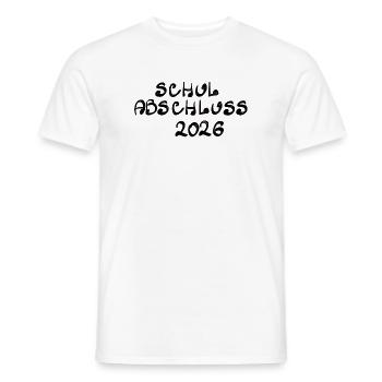 Graduation 2026 - Men's T-Shirt - white - Front - AI Model Male 178 dark (178cm)